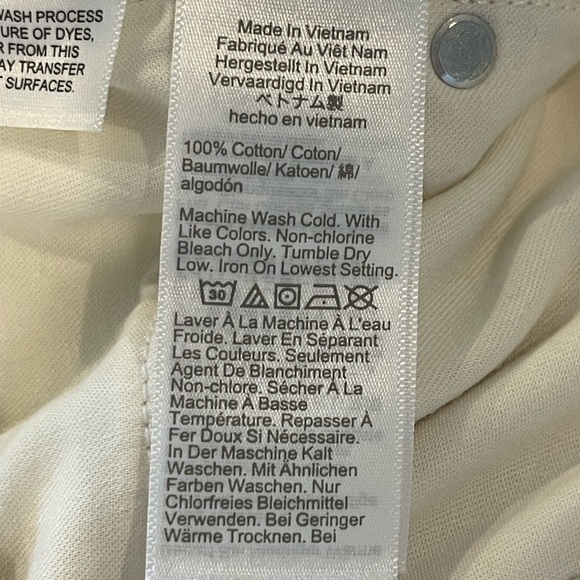 J. Crew Mid-Rise Relaxed Kick-Out Jeans, Ecru Wash, Raw Hem, Size 25 - Picture 9 of 16